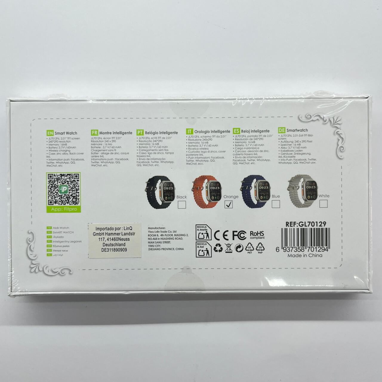 Smart Watch con Pantalla TFT 2.01”